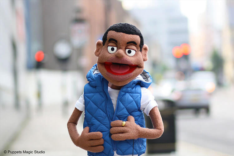 black puppet
