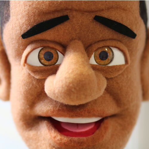 black puppet